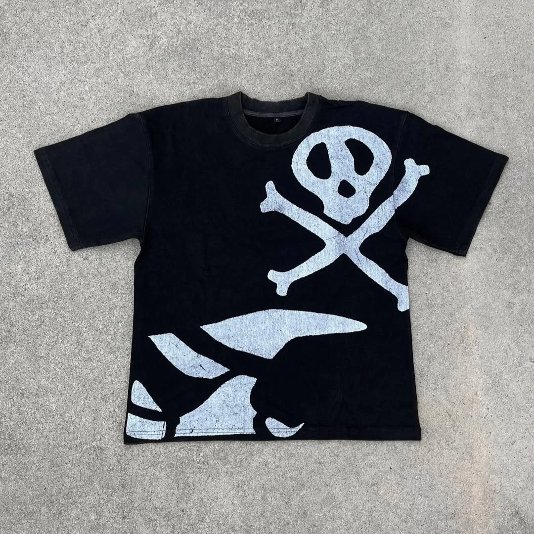 Kurosaki Anime T-Shirt Ichigo Grafik-T-Shirts Mode Streetwear Y2k Top Baumwolle Übergroße Comics Kurzarm-Herrenbekleidung