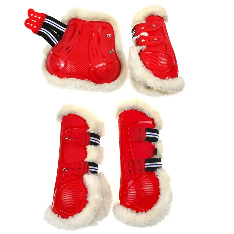 Сапоги из конского сухожилия с полиуретановой подкладкой и внутренней подушечкой из искусственной шерсти. Мягкие, теплые и защитные сапоги для прыжков и тренировок.