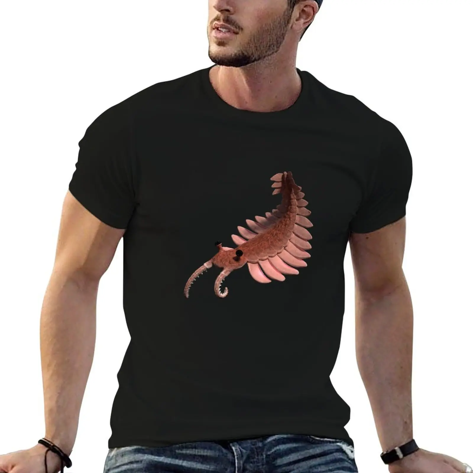 Anomalocaris, creature of the Cambrian period T-Shirt anime tshirt graphic tee shirt mens clothes