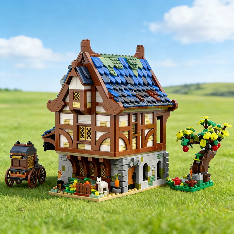 2215 PCS Modulaire Bouw Huizen van de Black Falcons MOC Aanpasbare Modulaire Bouwsteen Populair Model DIY Speelgoed Kerstcadeau