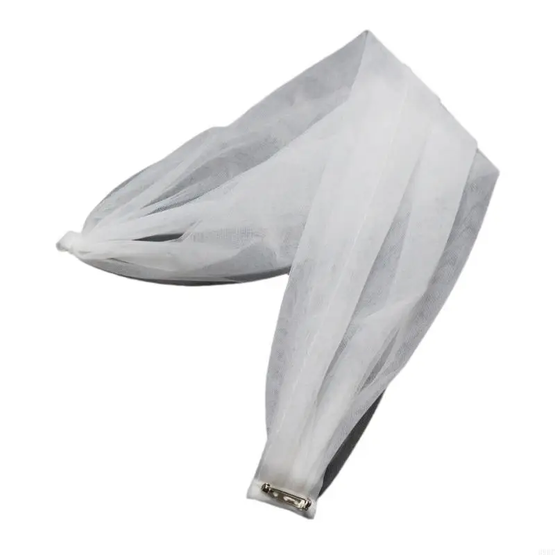 39BC Vintage Wedding Veils Layered Netting Comfortable Hair Clip For Bride Ceremony view 5