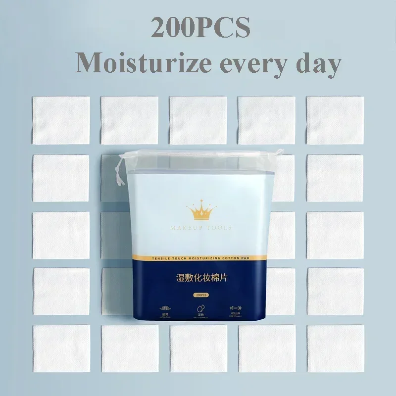 50/200PC Wet Cotton Stretch Disposable Water Saving Cotton Pad Portable Makeup Removal Cotton Piece Breathable Facial Mask Paper