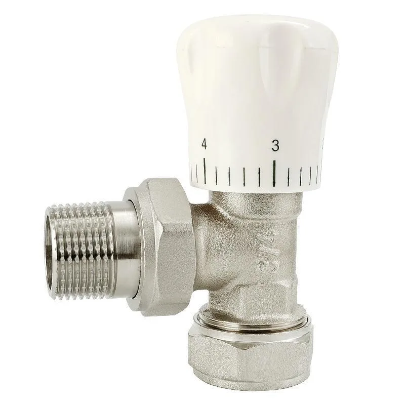 For Radiator Small Back Basket Floor Heating Tube Aluminum Plastic Tube 4 Points P6 Points All Copper Adjustment Angle Valve