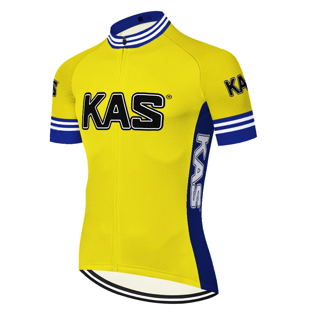 Retro TEAM KAS cycling jersey racing bike shorts sportswear 20D gel pad MTB Bicycle equipacion ciclismo verano hombre