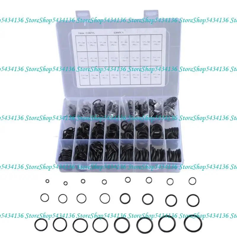 

H7ED 1200pcs Нитриловые резиновые наборы кольцом