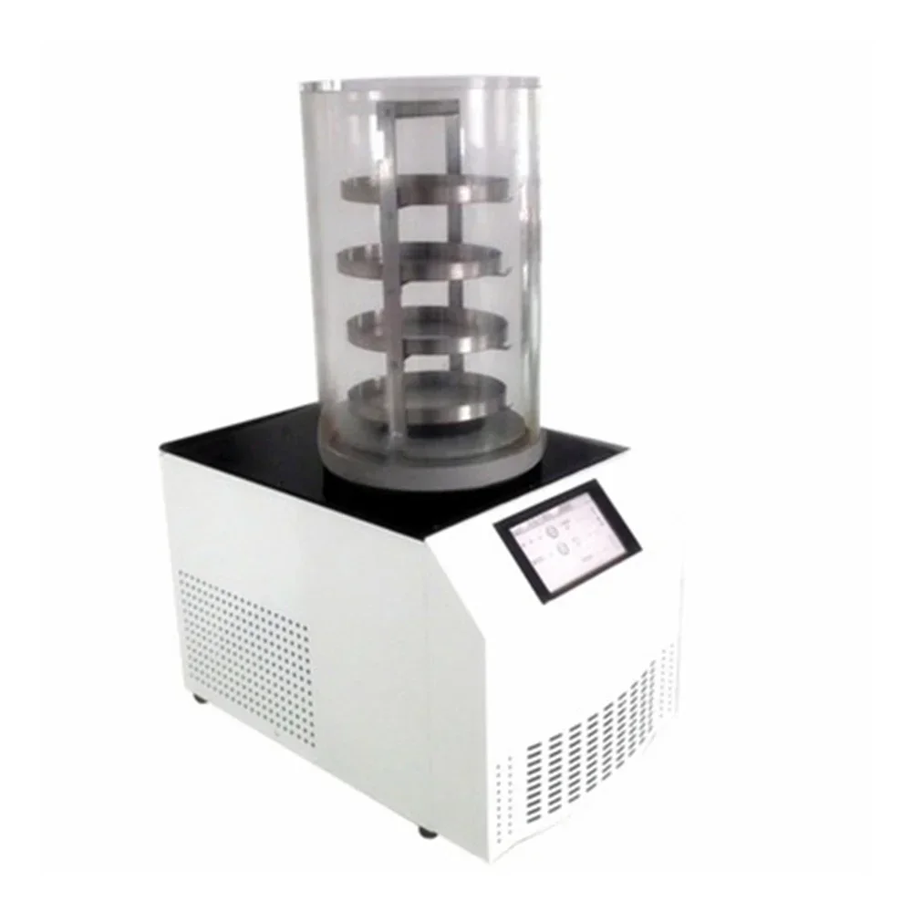 Hot sales Lab Desktop touch screen ordinary vacuum freeze dryer -60/-80 degree laboratory freeze dryer