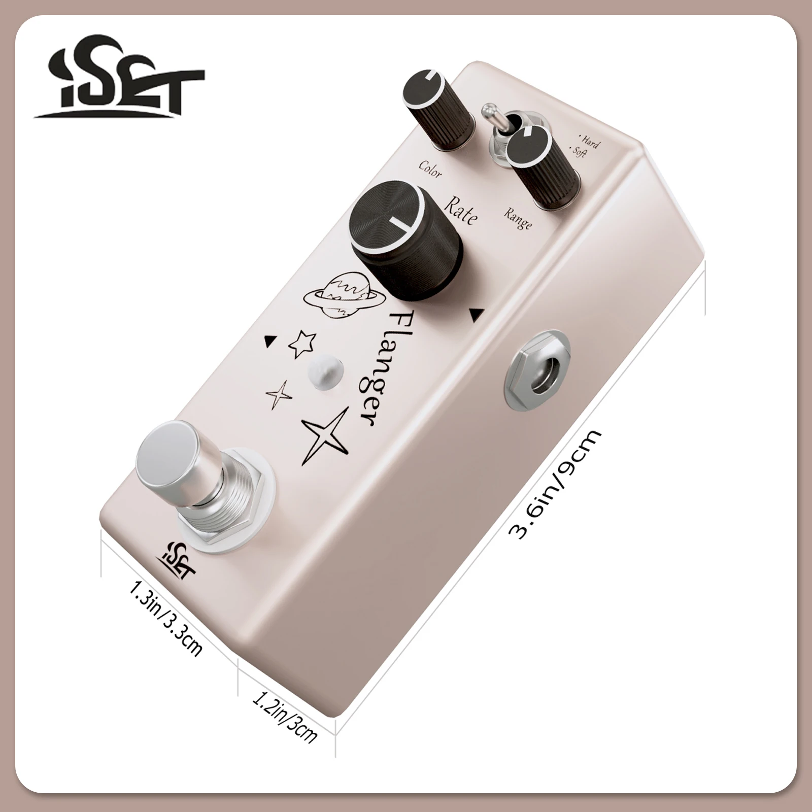 ISET PD-5 аналоговая педаль для гитары Flanger, классический теплый эффект Flanger, педаль для обхода, аксессуары для электрогитары и басов