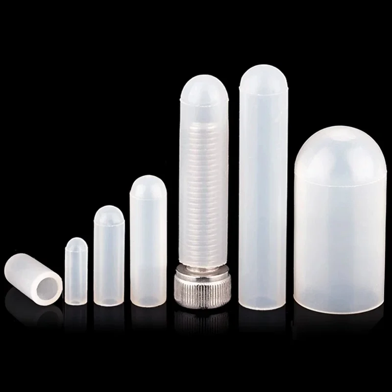 Silicone High-Temperature Resistant Protective Sleeve Screw Anti-Collision Powder Coating Electroplating Rubber Dust Cap M0.5~56