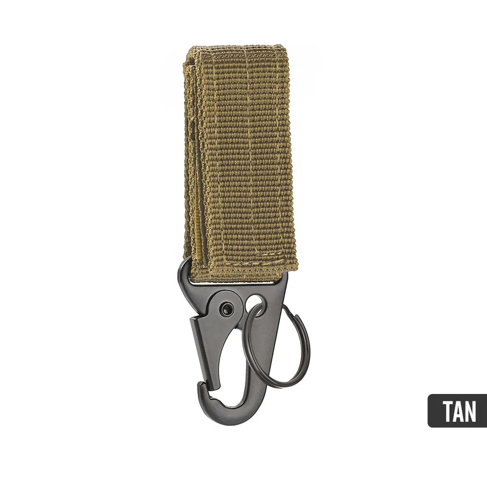 Karabiner Hochfester Nylon-Schlüsselhaken MOLLE Gurtband Schnalle Hängesystem Gürtelschnalle Hängendes Camping-Wanderzubehör