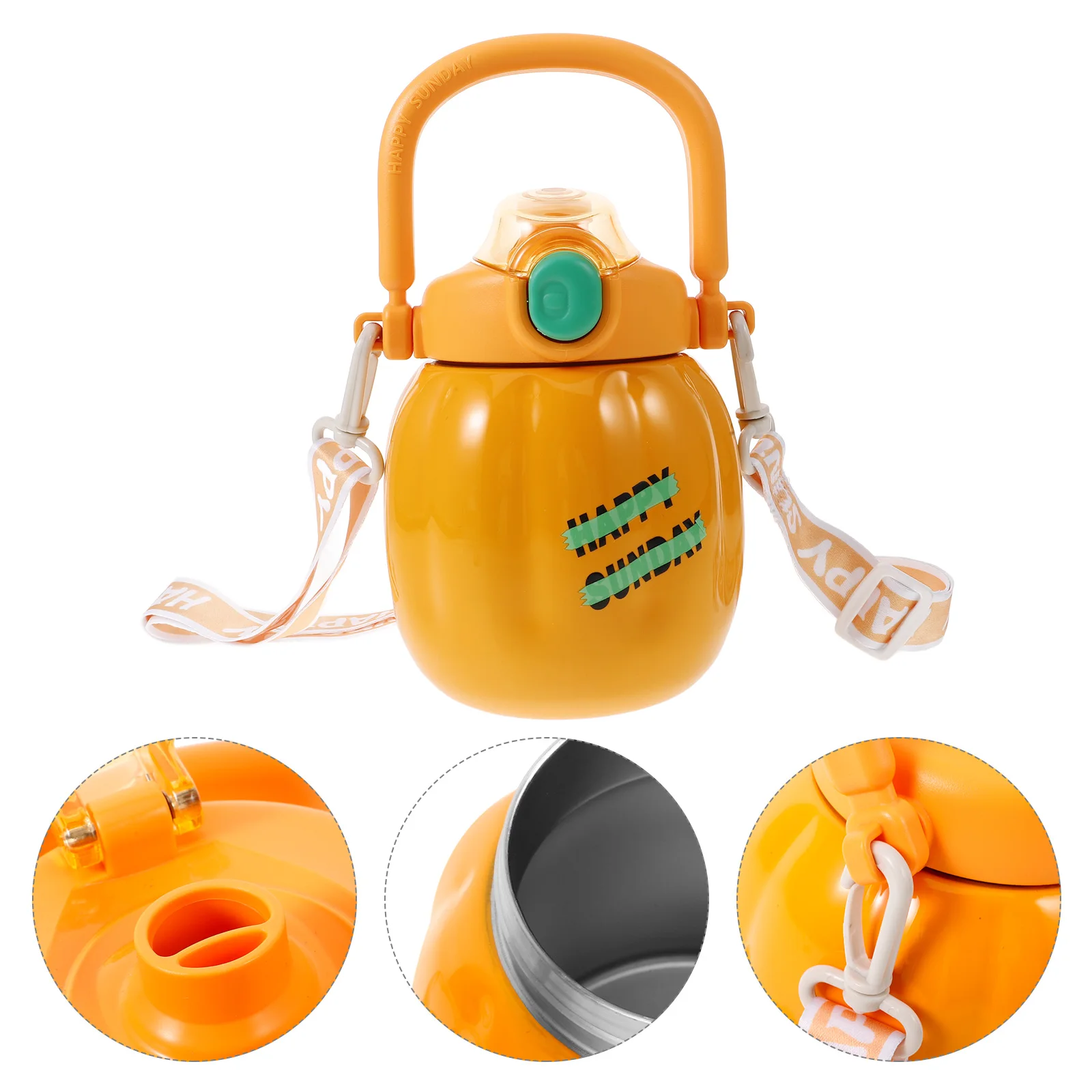 

Pumpkin Cup Kettle Drinking Bottle Camping Water Portable Sports Large Capacity Cups Bottles