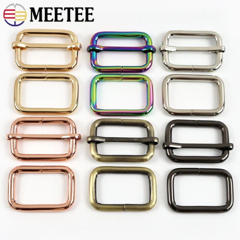 5/10Pcs 16-50mm Metal Buckle for Bags Strap Tri-glides Roller Pin Buckles Dog Collar Adjuster Hook Clasp DIY Hardware Accessoies