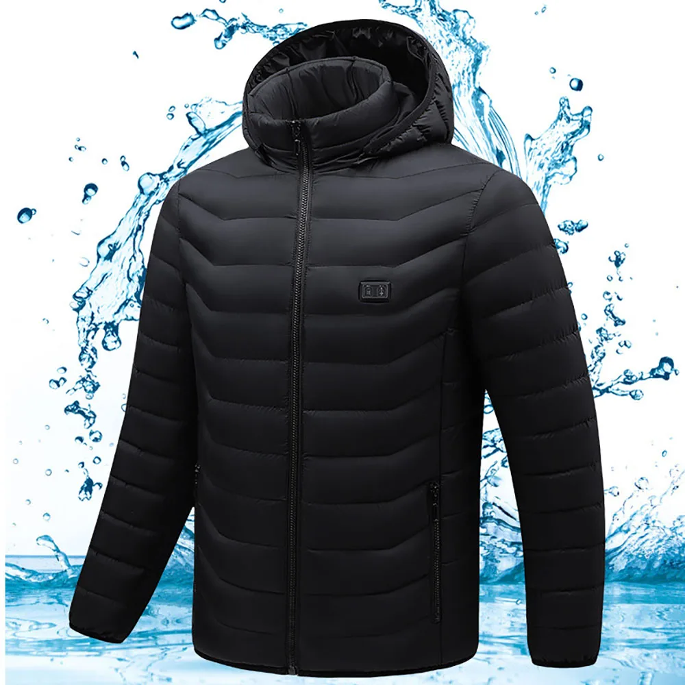 11 Areas Heated Jacket Winter Electric Men\'s Women\'s Jacket USB Heating Jacket Heated Vest Moto Thermal Coat Clothing S-8XL