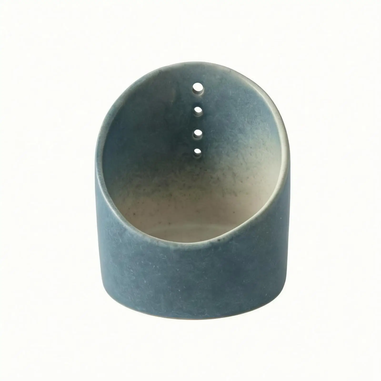 Small Ceramic Herb Stripping Bowl Leaf Removal Tool for Kitchen Use Fits Rosemary Cilantro Parsley Thyme Mint Quick Prep