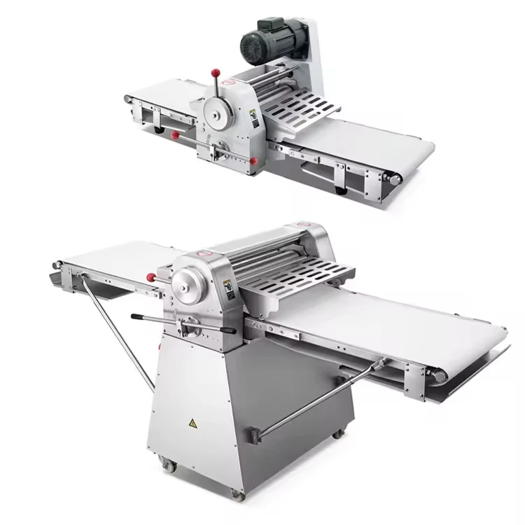 Commercial Automatic Croissant  Bread Biscuits Bakery  Dough Flat Sheeter Laminator Roller Machine