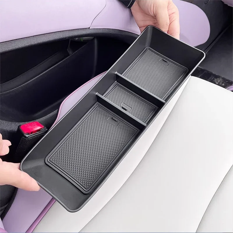 Multifunctional Car Storage Box Screen Center Control Organizer Waterproof Tray for BYD Dolphin Water Cup Cover Auto Interior