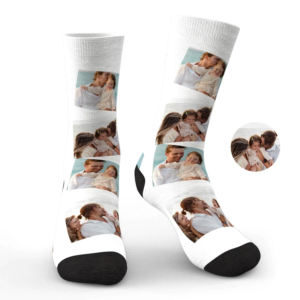 Custom Photo Socks Multi-map Fashion Men/Women Socks Casual Funny Novelty DIY Personalized Photo Logo Pet Long socks Gifts