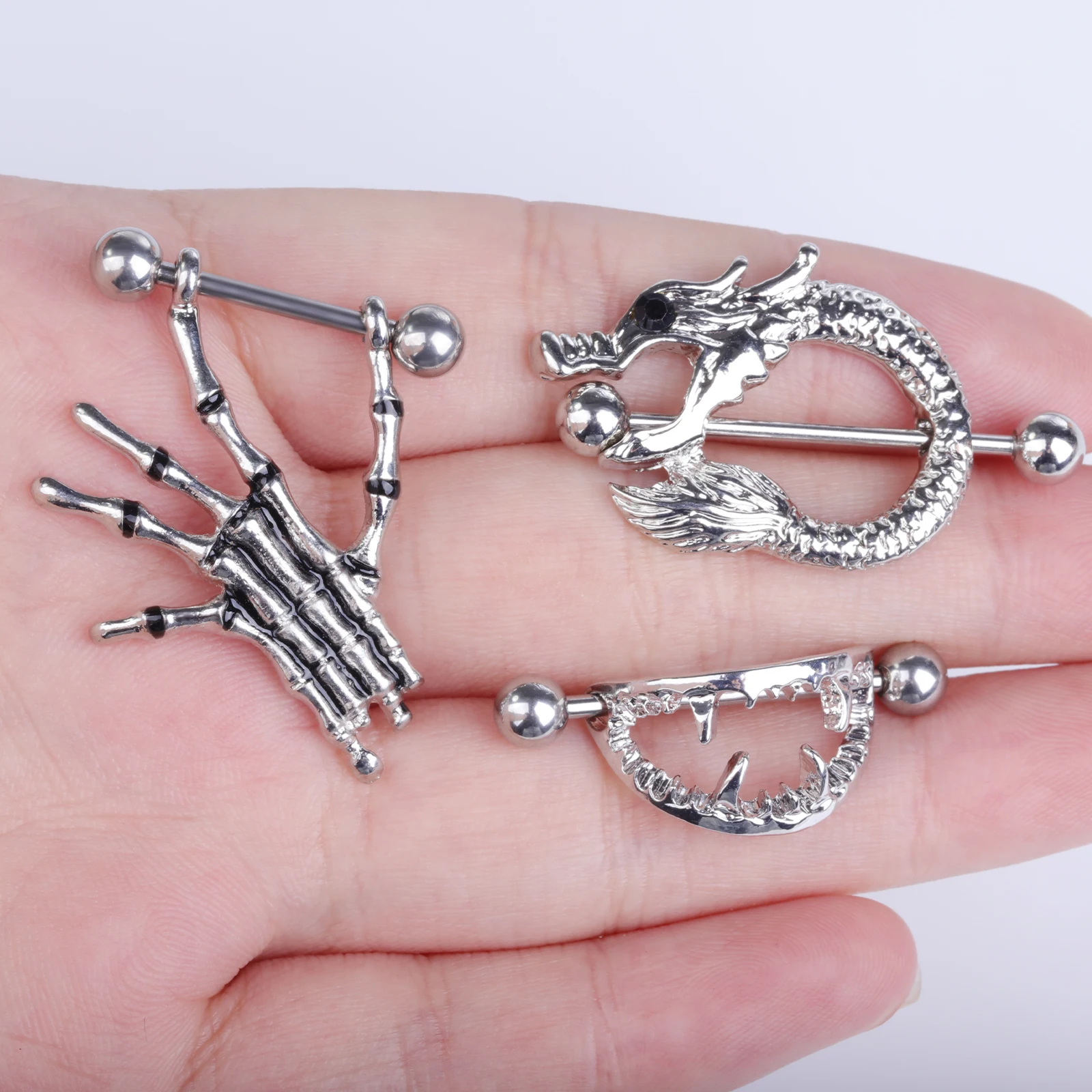 2 anillos de acero inoxidable  - Body Jewelry Nipple Rings reseña y precio