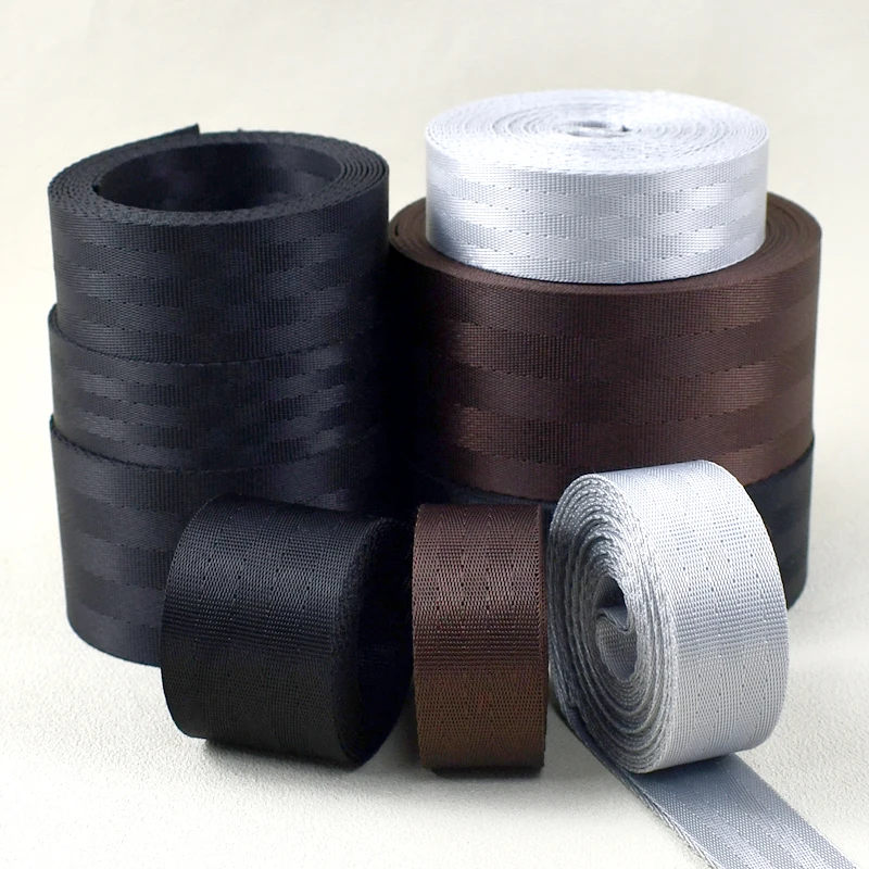

8M Polyester Tape By Meters Backpack Black Ribbon 20/25/32/38/50mm Nylon Webbing Band Safety Belt Sling Dog Collar Webbings