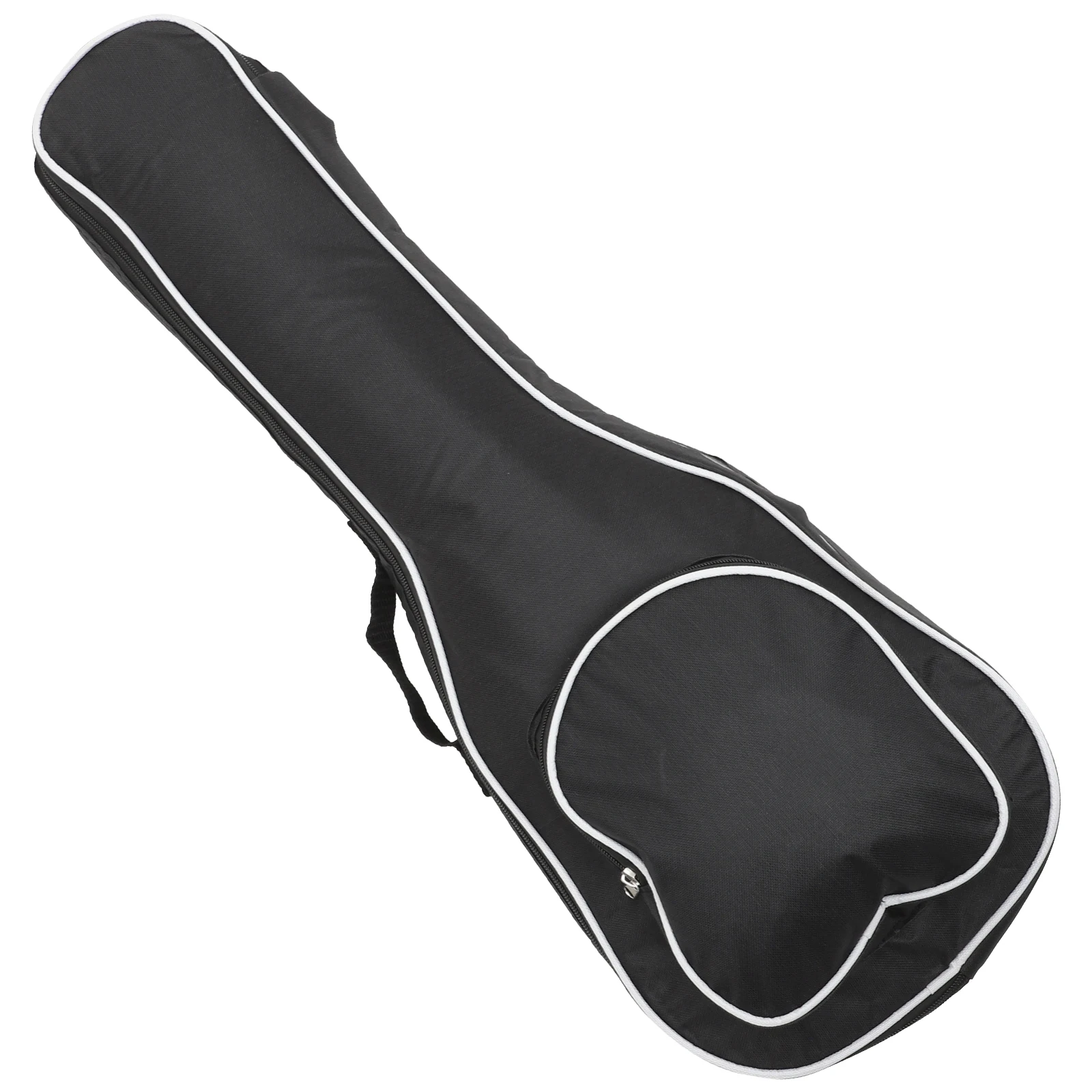 

26 Inch Ukulele Bag Black Oxford Cloth Sponge Padding Storage Pouch Guitar Case Travel Instrument Accessories Lightweight