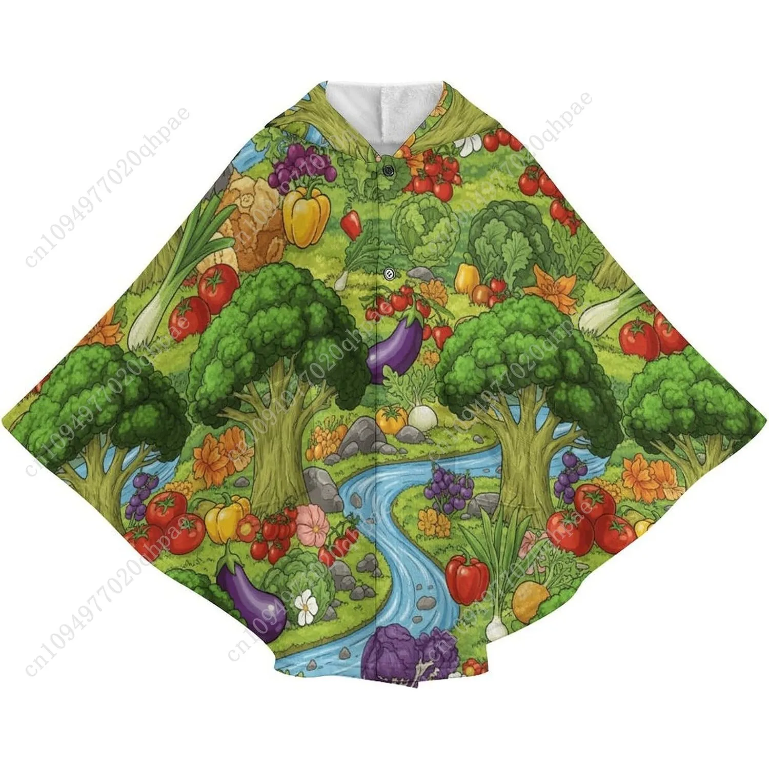 سترة بطانية مريحة من الفلانيل، هوديي كبير الحجم مع خضروات مع جيوب للأطفال والمراهقين