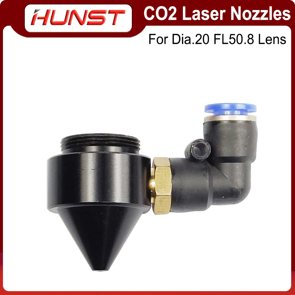 Imagem -02 - Bocal de ar do Laser de Hunst para Cortar e Gravar a Máquina Lente para o Co2 Diâmetro 20 mm Fl50.8 mm