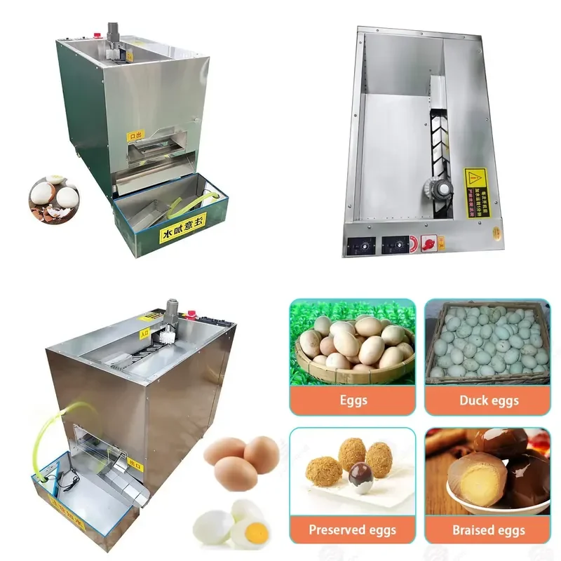 for Boiled Poultry Egg Crushing Machine Duck Hen Chicken Egg Peeler Remover Hard Boiled Egg Stripper Peeler Machine For