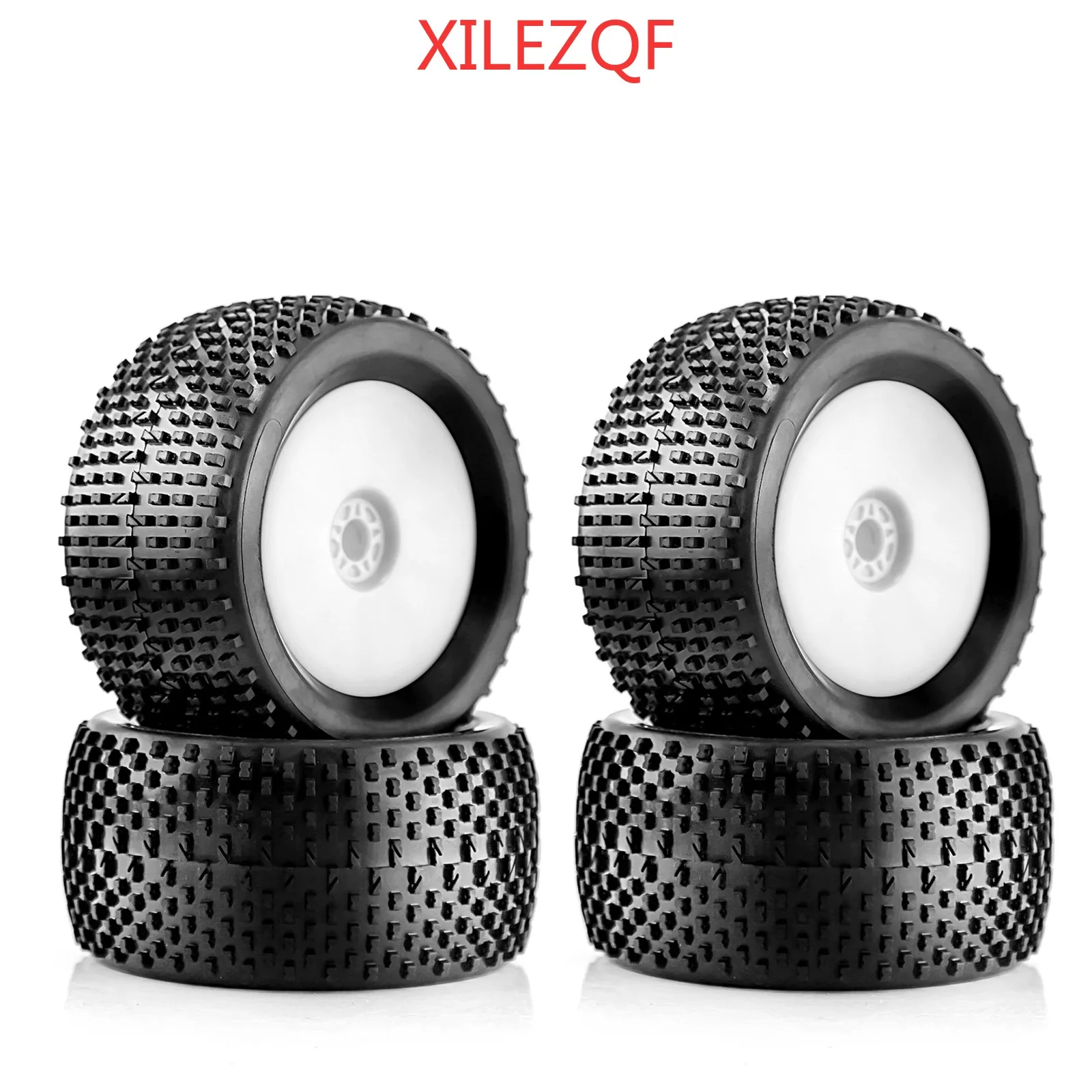 XILEZQF-neumáticos todoterreno para Buggy, rueda de 140mm, bujes hexagonales de 17mm para coche de carreras de control remoto 1/8 4WD Nitro HPI HSP BAZOOKA CAMPER Kyosho ZD