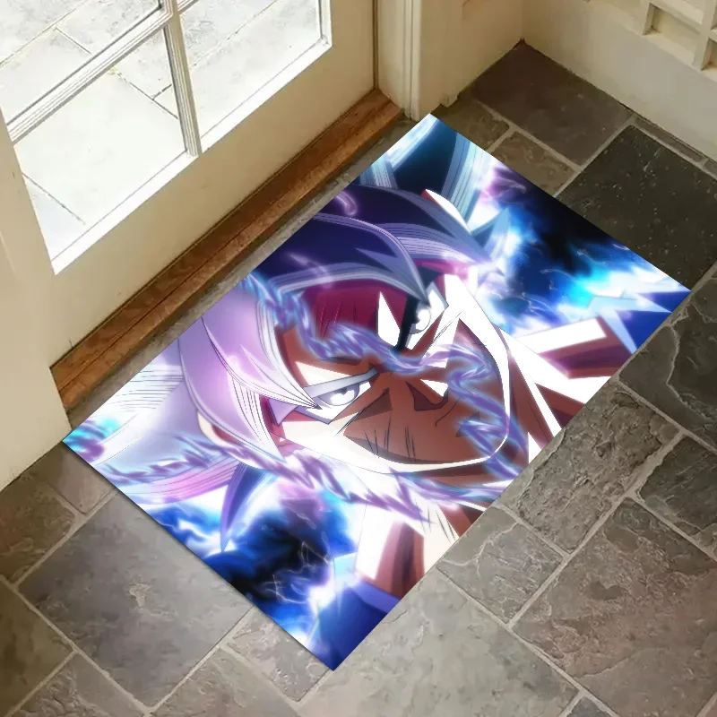 

1PC Son Goku D-dragon Ball Anime Floor Mat Floor Mat Anti-Slip Kitchen Bedroom Handmade Tufted Rug Carpet Living Room