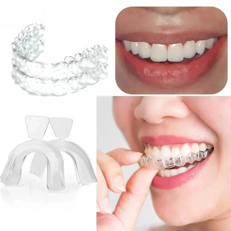 2/4PCS Anti Snoring Bruxism Sleeping Mouth Guard Night Guard Gum Shield Mouth Tray Stop Teeth Grinding Sleep Aid Health Care