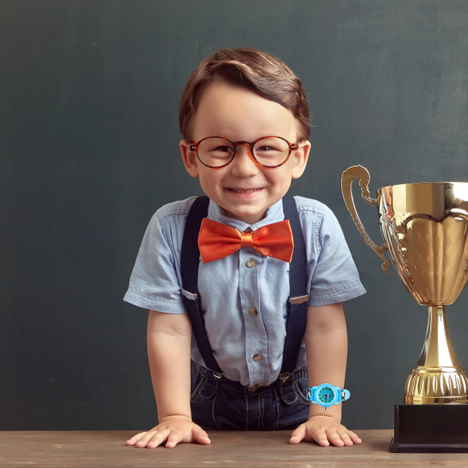 2Pcs Watches Cartoon Marine Theme Large Dial Time Awareness Watch Gift Watch Cartoon Watches