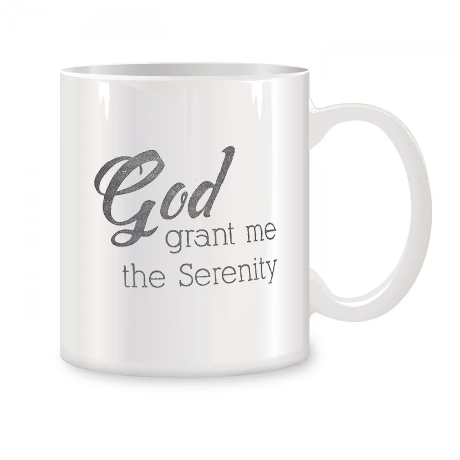 

God Grant Me The Serenity Mugs For Women Men Dad Mom Birthday Gifts Novelty Coffee Ceramic Tea Cups White 11 oz