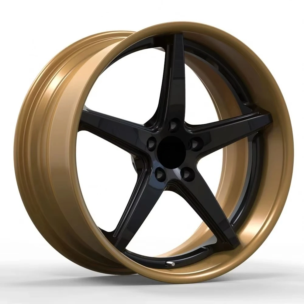 New Source Factory Custom Two-Piece Forged Aluminium Alloy 6061-T6 Wheel Hub Mesh Design High QualityFinish 30mm 20mm