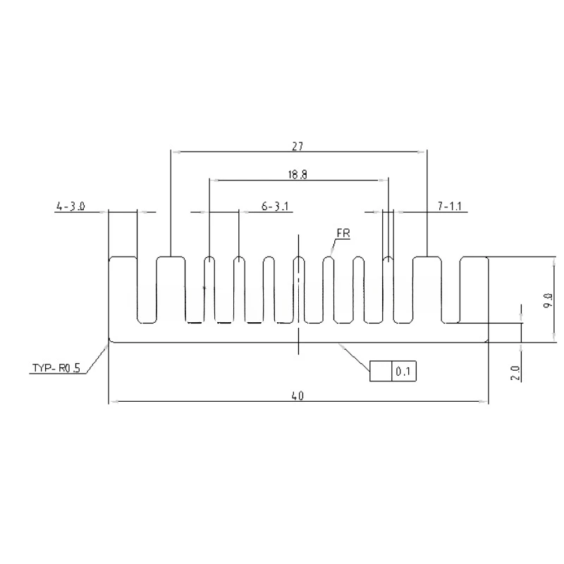 High-Quality Aluminum Profile Heat Sink 40940MM Chip Heat Sink PCB IC Router Electronic Radiator