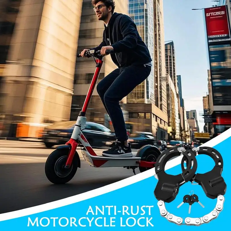 

Electric Scooter Locks Anti Theft Handcuff Bicycles Lock Electric Scooters Weatherproof Anti-Shear Theft Prevention Equipment