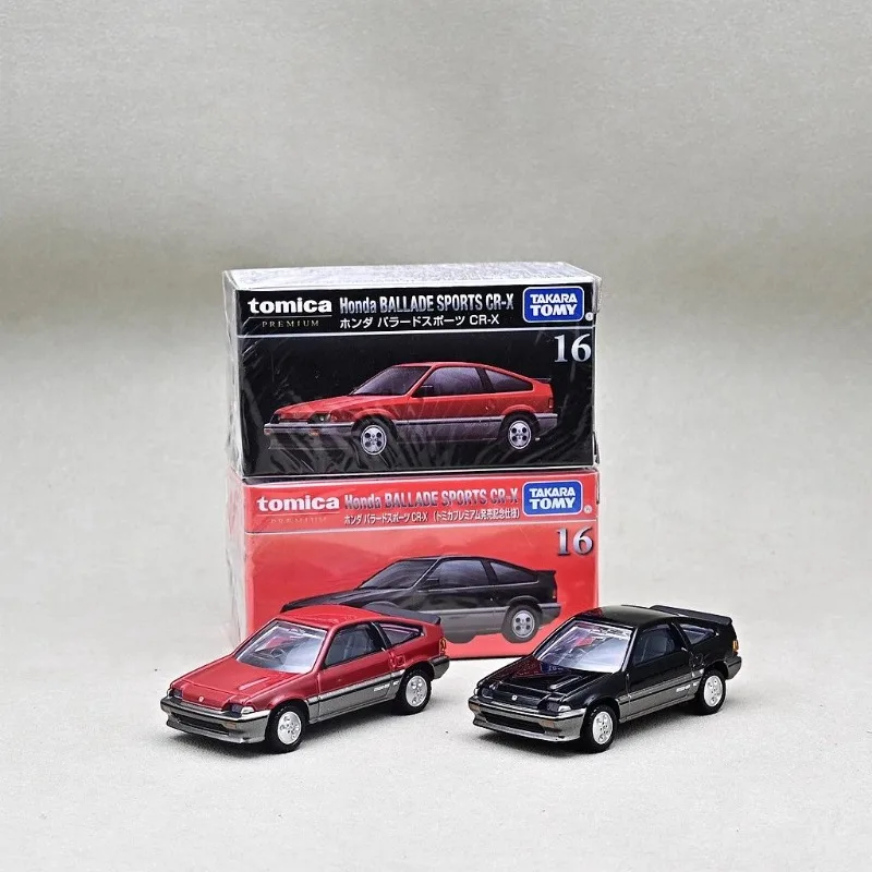

TAKARA TOMY Honda CR-X Diecast Alloy Car Model Black Box TP16 Collectible Toy Car for Display Collection