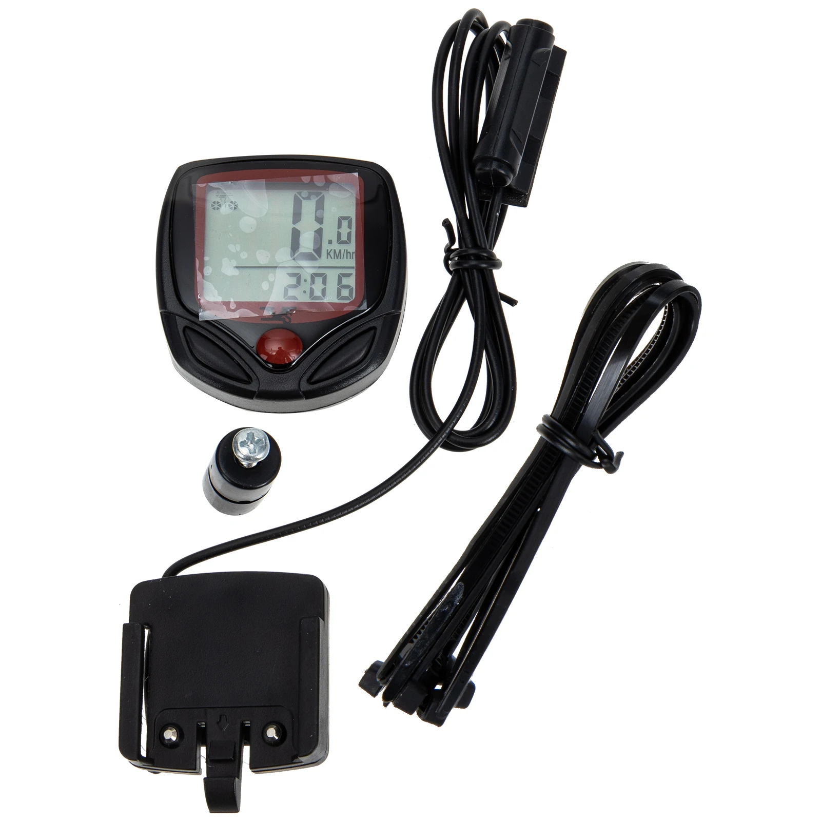 

Cycling Pulse Speed Meter Bike Speedometer Waterproof Portable Red Mountain Bicycle Accessories Fitness Smart