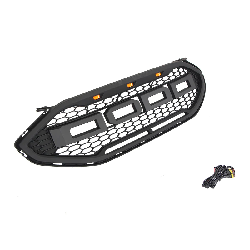 Fit For Ford Edge 2019-2022  modification Front  Grille W/LED Racing grill