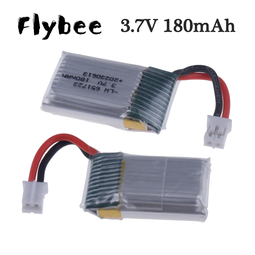 1/3/5/10Pcs 3.7v 180mah 651723 LIPO Battery For JJRC H36 E010 E010C E011 E013 F36 NH010 Battery RC Quadcopter Spare parts