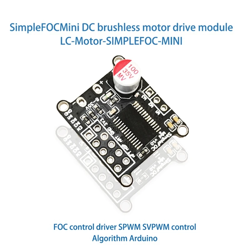 Nuovo SimpleFOCMini Brushless DC Motor Driver Board FOC Control Driver modulo scheda Driver algoritmo di controllo SVPWM