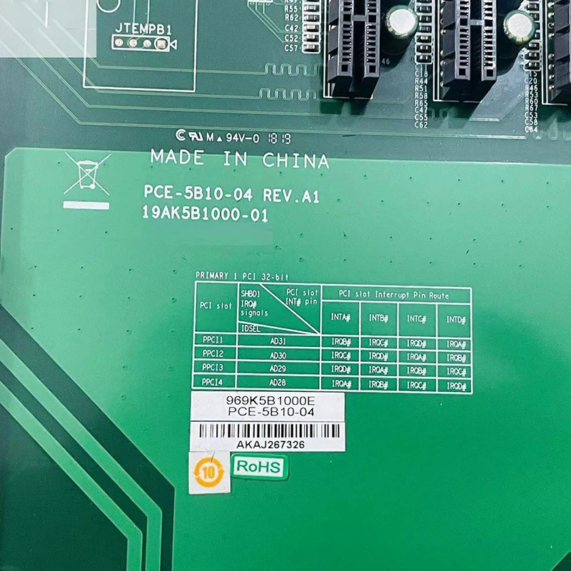 Stable Performance High Reliability PCE-5B10-04 Rev:A1 PCE-5B10 For Advantech Industrial Computer Backplane 4 PCI 4 PCIEX1