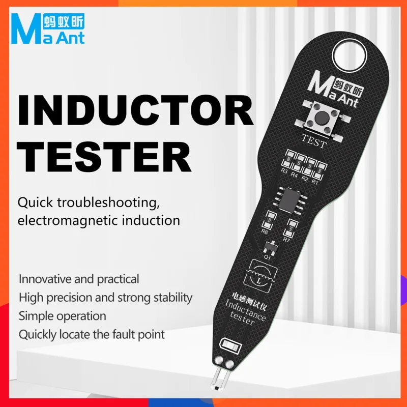 

Тестер индуктивности MAANT для ремонта смартфонов и ПК. Быстрое обнаружение точек неисправностей на материнских платах с электромагнитной индукцией.