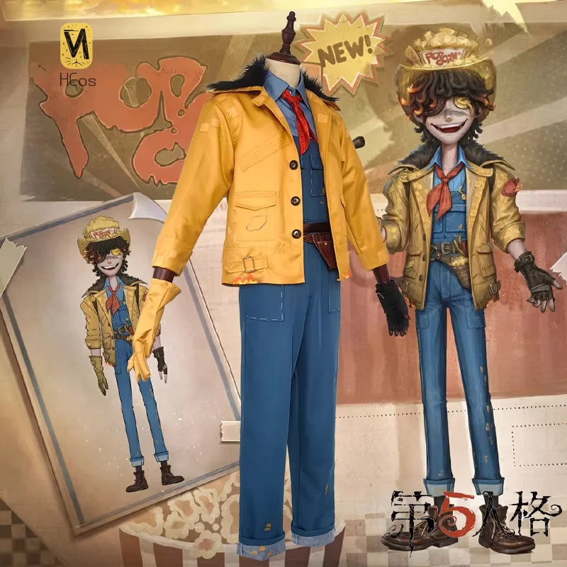 

HCos Identity V Florian брендовый карнавальный костюм на Хэллоуин, мужская фантазийная форма, пальто, реквизит, комплект аксессуаров