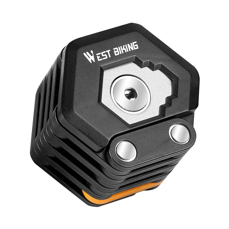 West Rider Bicycle Anti-theft Key Lock Mountain Bike Electric Vehicle Chain Lock Motorcycle Battery Vehicle Folding Lock