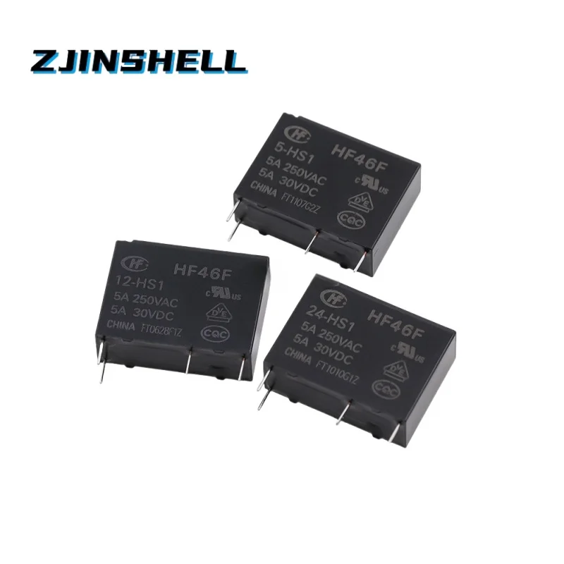 10PCS 5A 4Pin HF46F… - image