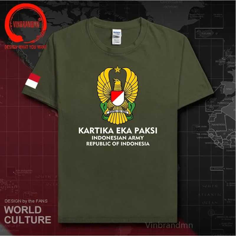 Army Indonesia T-shirt Indonesian National Armed Force Clothes T Shirt Men Tops Military Tactical Army Country Fashion Tee Shirt