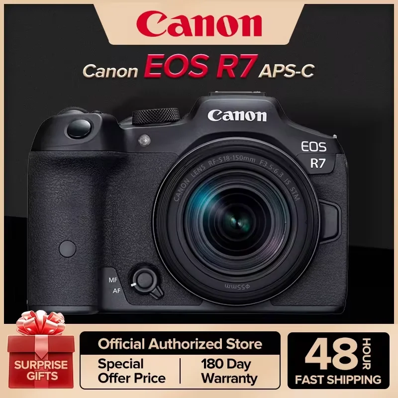 Canon EOS R7 APS-C Flagship Professional Mirrorless Digital Camera High-Speed Continuous Shooting 4K Video