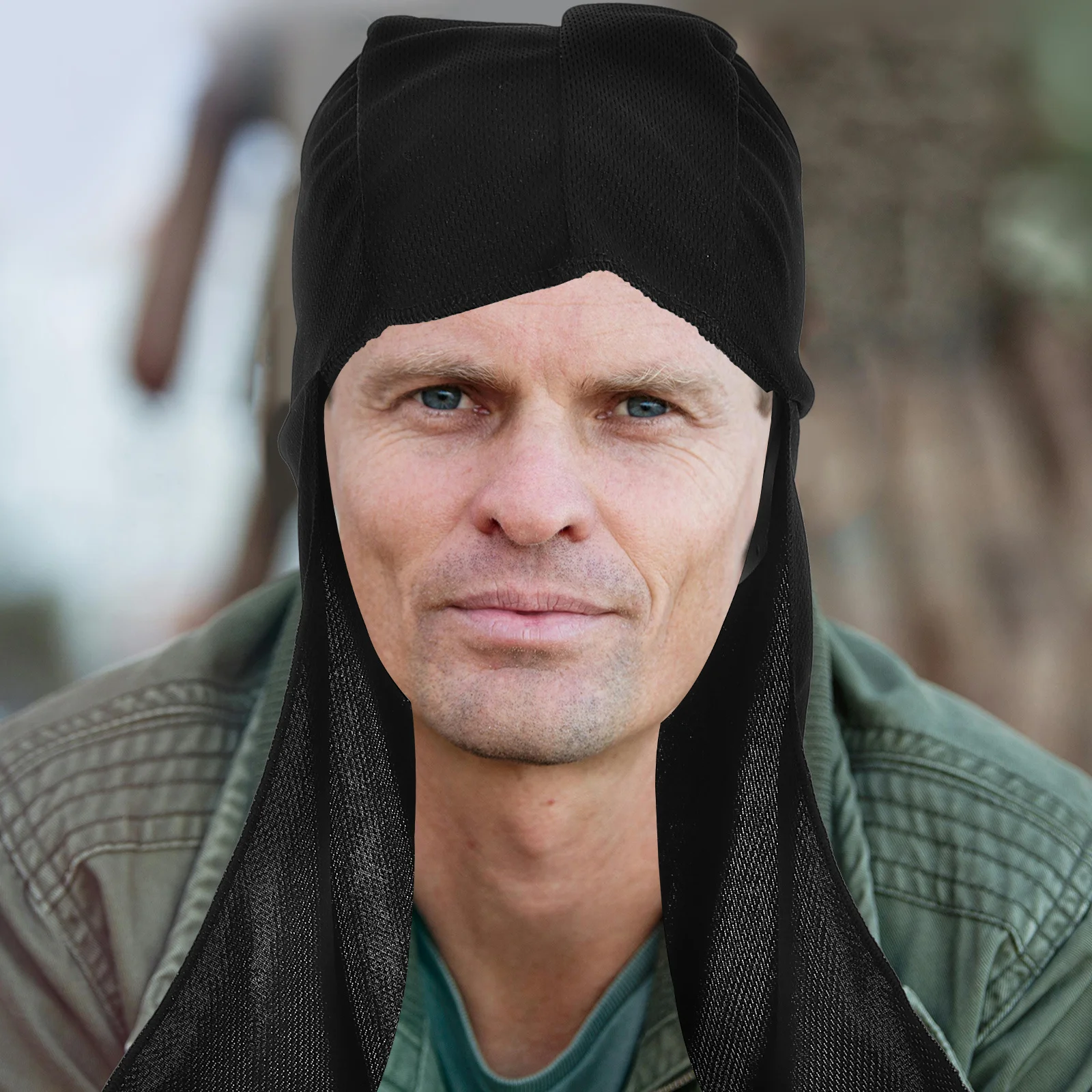 

6Pcs Neck Shade Sun Hat Uv Protective Cooling Fabric Reflective Details Full Coverage Tail for Outdoor Activities