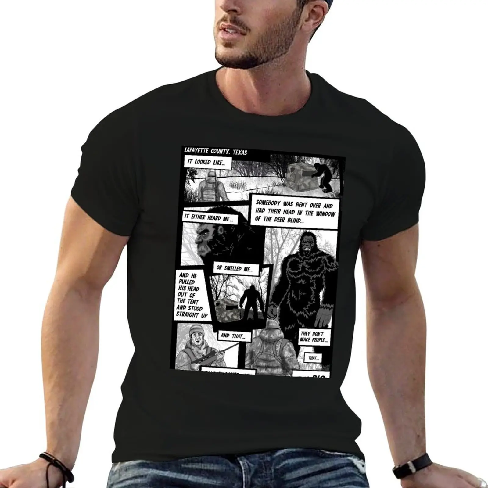 Sasquatch Chronicles - Episode 620 - Intro Dialogue - The Deer Blind T-Shirt Graphic Print Short Sleeve T-Shirt