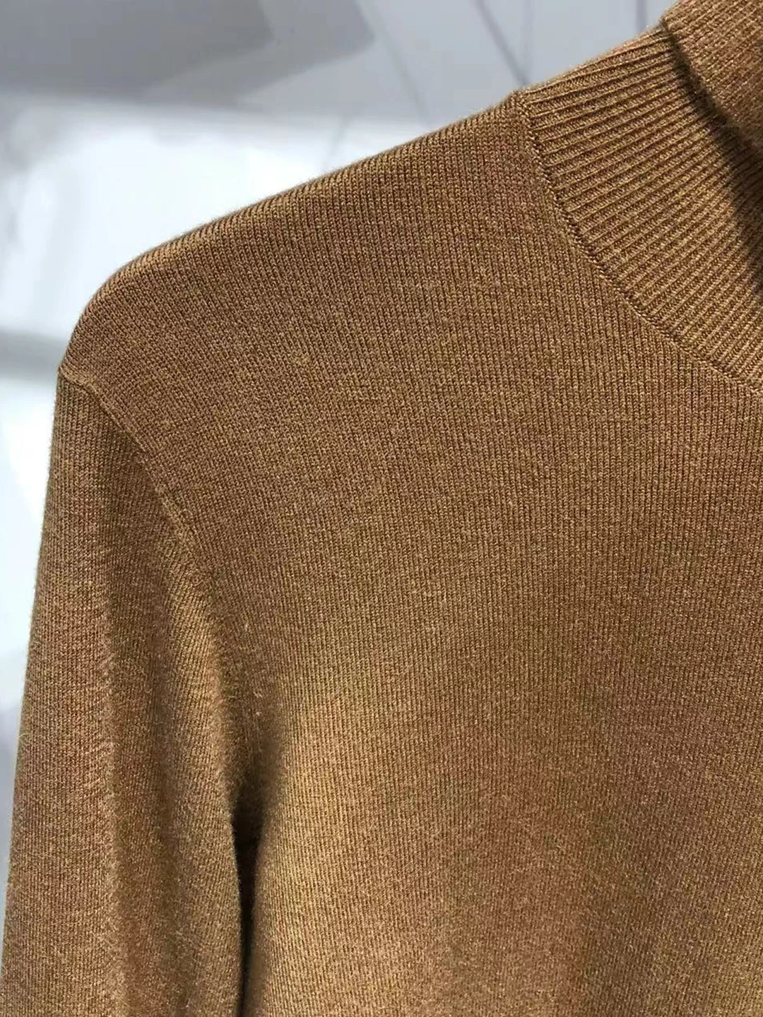 

Осень-зима мужской вязаный свитер с высоким воротником из смеси шерсти модный повседневный мягкий теплый дышащий удобный крой