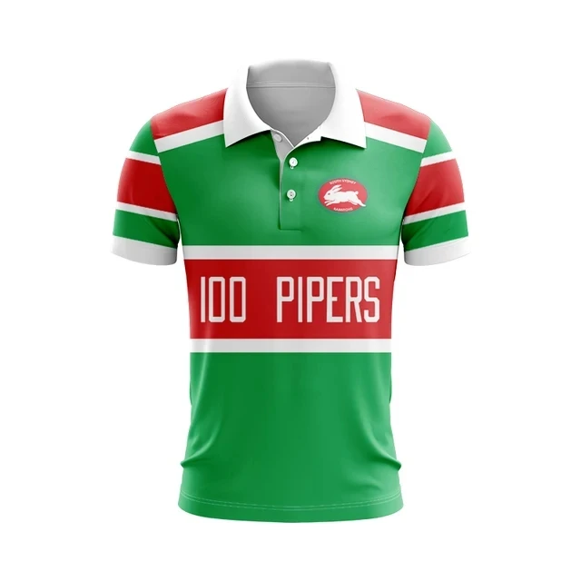 Maatwerk 1982 Zuid-Sydney Rabbitohs Retro Jersey Kids-Dames-Herenmaat: S-5XL(Print Aangepast Naamnummer)